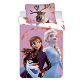 Parure de lit La Reine des Neiges pour enfant en coton 100 x 135 cm