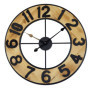 Horloge Murale XXL Rétro en Bois Noir - Technoline WT1610