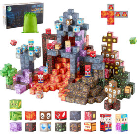 VEVOR Blocs de Construction Magnétiques 100 PCS - Château Sombre pour Enfants