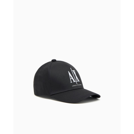 Casquette de Baseball Armani Exchange avec Logo Brodé Noir