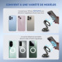 Support Téléphone Magnétique YISH pour Voiture - Rotation 360° et Pliable