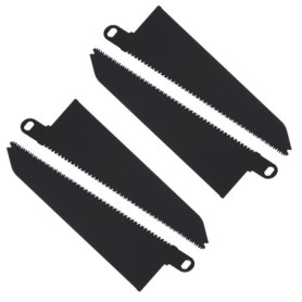 Jeu de 4 Lames de Scie Alternative en Acier au Carbone - Compatible Bois et Plastique