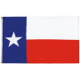 Drapeau du Texas en Polyester 90x60 cm avec Œillets Métalliques