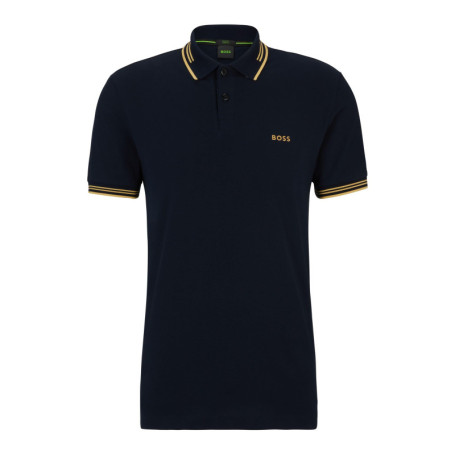 Polo Slim Fit en Coton Stretch BOSS pour Hommes avec Logo