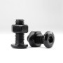 Kit de 60 Boulons et Écrous M4 en Acier Inoxydable Noir pour Meubles