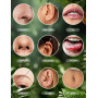 CASSIECA 20Pcs 14/16/18/20G Piercing Aiguilles Acier Chirurgical Piercings Taper Ball Grabber Outil Kit Piercing Aiguille pour O