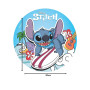 Dekora, Stitch, Disque d'Azyme Comestible, Décoration pour Gâteaux d'Anniversaire d'Enfants, Rond 20 CM