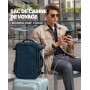 VANKEV Bagage Cabine 40x20x25 Pour Ryanair Sac à Dos Voyage Cabine Avion Bagage à Main Femme Homme 20L Sous Siege Bagage Sac De 
