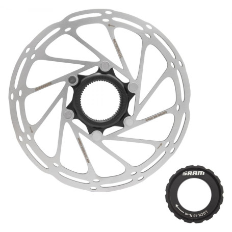 Disque Rotor SRAM Centerline 160 mm - Argent et Noir