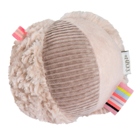 Balle Hochet Flamant Rose Fehn - Jeu de Préhension pour Bébés