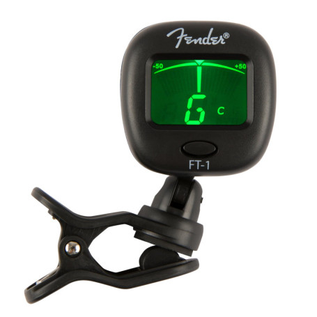 Accordeur à Pince Fender FT-1 Pro Gen 2 pour Guitares et Basses - Noir