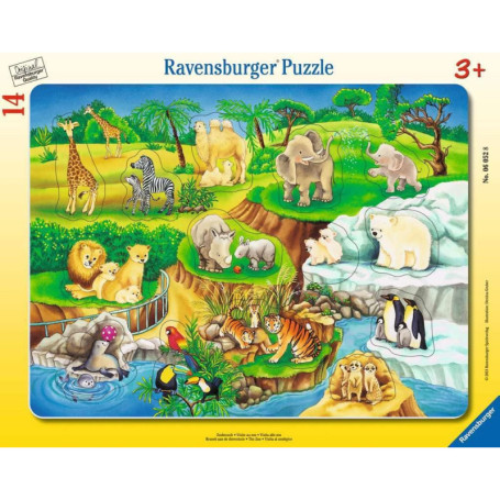Ravensburger Puzzle en Bois - Visite du Zoo pour Enfants