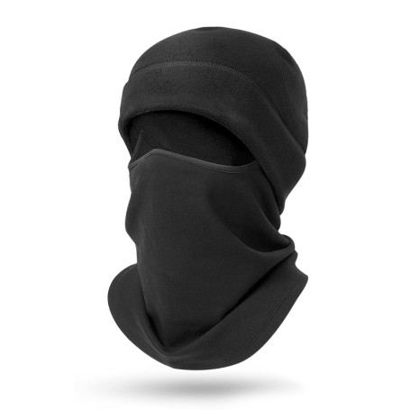 Cagoule Multifonction Roysmart pour Hiver - Protection Coupe-Vent Noir