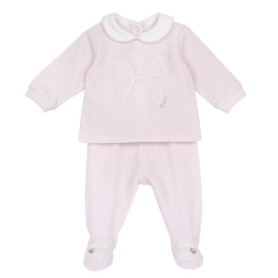 Ensemble de Nuit en Chenille avec Pantoufles pour Bébé Fille - Chicco