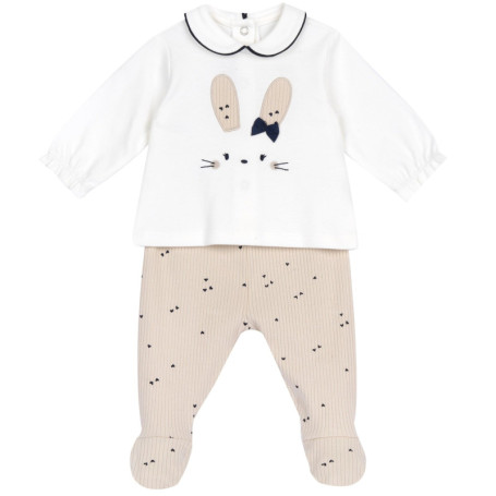 Ensemble Nuit Bébé Fille Chicco en Velours Doux