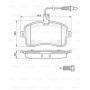 Plaquettes de Frein Avant Bosch BP1007 - Jeu de 4 avec Accessoires