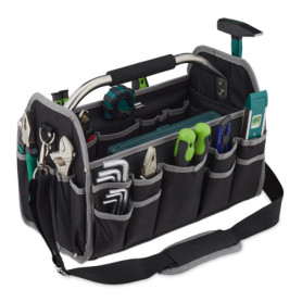 Sacoche à Outils Relaxdays - Sac de Bricolage Pratique et Spacieux, Noir