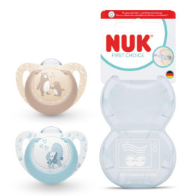Sucettes NUK First Choice pour Bébé, 0-6 mois, Lot de 2