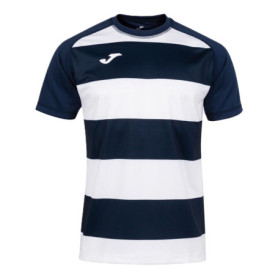 T-shirt de Sport Joma Prorugby II Manches Courtes Bleu Marine/Blanc