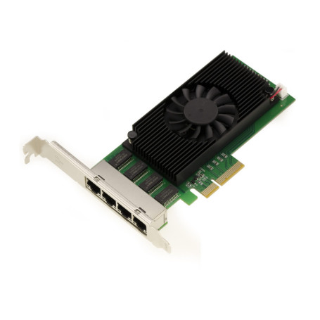 Carte PCIe 2.5 x4 LAN Gigabit Ethernet 4 Ports RJ45 - KALEA-INFORMATIQUE