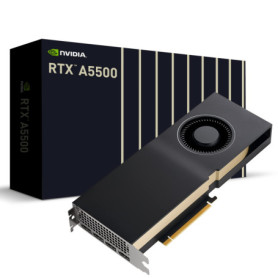 Carte Graphique Professionnelle PNY NVIDIA RTX A5500 - 24 Go GDDR6, 8K, Ultra Silencieuse