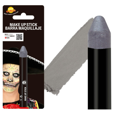 Crayon de Maquillage Argenté FIESTAS GUIRCA - Idéal pour Carnaval et Halloween
