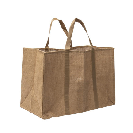 Sac à bûches en jute naturel WERKA PRO - 60L