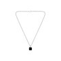 Collier BOSS ODELL en Acier Inoxydable avec Pendentif Onyx Noir pour Homme