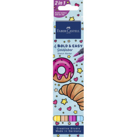 Set de 4 Marqueurs à Alcool Goldfaber Sketch Faber-Castell