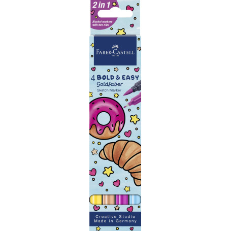 Set de 4 Marqueurs à Alcool Goldfaber Sketch Faber-Castell