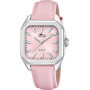 Montre Femme Lotus Analogique en Cuir Rose - Élégante et Étanche 5 ATM