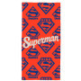 Serviette de Bain Superman Rise en Coton Rouge - 75x150cm