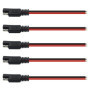 Câble de connecteur SAE 12V 14 AWG - Lot de 5 pour motos et voitures