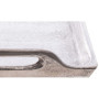 Plateau en Aluminium Argenté avec Poignées - 47 x 21 cm