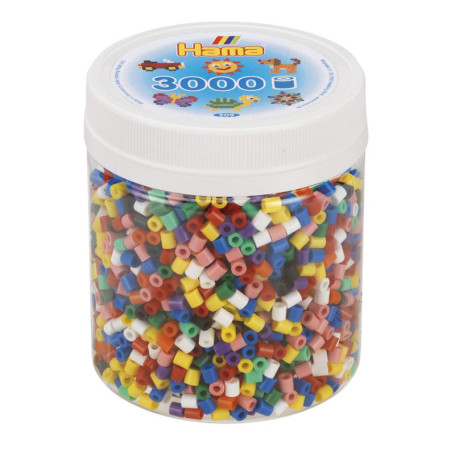 Hama 3000 Perles MIDI - Mélange Coloré pour Créations Artistiques