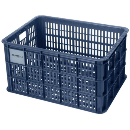 Caisse à Vélo Basil Crate L - Sac Noir 40L pour Porte-Bagages