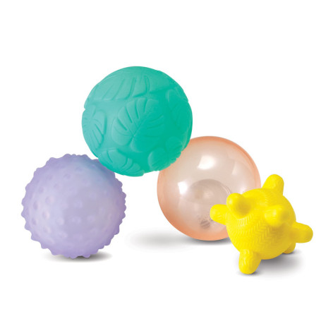Coffret de 4 Balles Sensorielles Lumineuses et Musicales Infantino