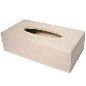 Boîte à mouchoirs en bois de radeau avec couvercle - INNSPIRO