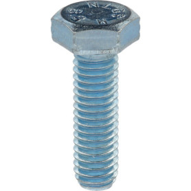 Vis à Métaux Tête Hexagonale M6 - Acier 8.8 - Blister de 21
