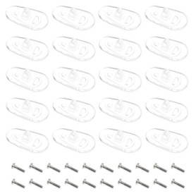 Lot de 10 Plaquettes de Nez en Silicone Transparent pour Lunettes - Confort et Sécurité