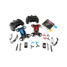 Amewi FightStar Drone de Combat RTF Rouge et Bleu - Kit de 2 Drones