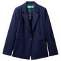 Veste Longue en Polyviscose Bleu pour Femmes - United Colors of Benetton
