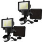 Lot de 2 projecteurs solaires LED Cooper Black avec détecteur de mouvement