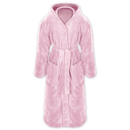 Peignoir de Bain à Capuche en Polaire Douce Gräfenstayn - Rose - Tailles S à XXXL