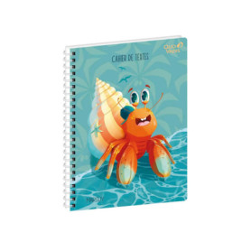 Cahier de Textes Spiralé Multicolore QUO VADIS - 15x21 cm pour Enfants