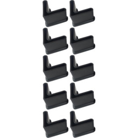 10 Embouts de Pieds d'Étagère Triangle en Caoutchouc Souple - Protection Meuble