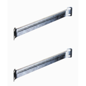 Renfort d'Angle Plat en Acier pour Lit - 2x 387mm