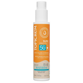 Topicrem Spray Solaire Hydratant SPF50+ pour Visage et Corps - Protection Très Haute - 150 ml