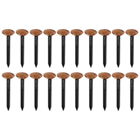 Clous en Acier avec Tête Cuivre pour Fixation Décorative - 20 pièces