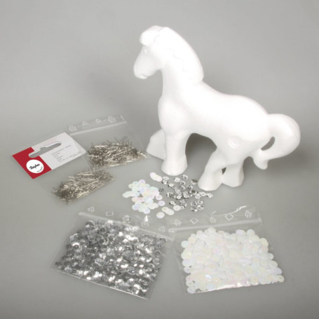 Kit créatif 3D cheval en paillettes - Rayher